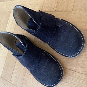 Boys Shoes: Suede Desert Boots, Size: US 1/ EU 32, Dark Navy, Brand: West Lake